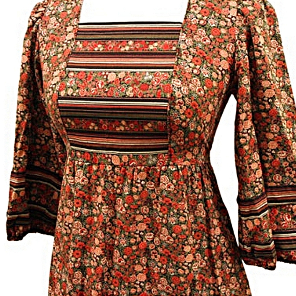 1960s Merry Finn floral dress